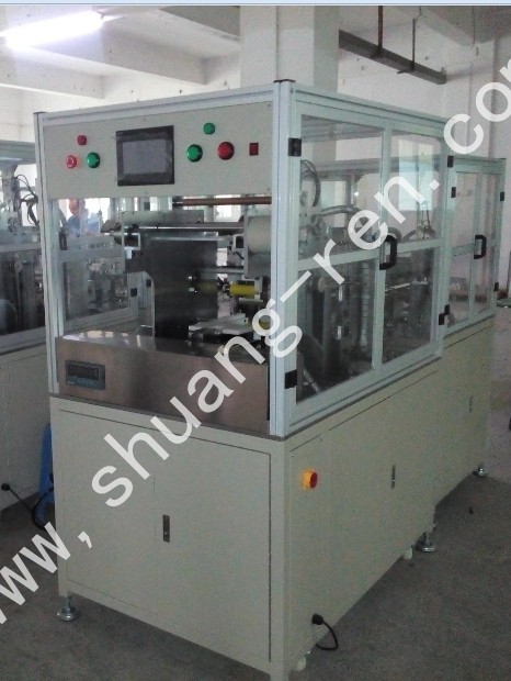 鋁殼鋼(gāng)殼自動貼膜機(ji)